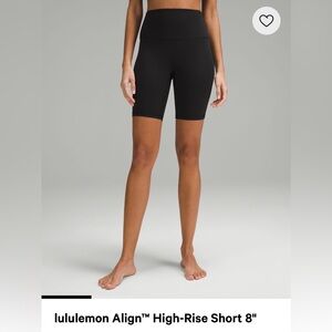 EUC lululemon Align™ High-Rise Short 8"